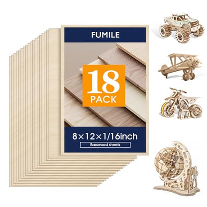 Basswood Sheets 1 (18 Count)