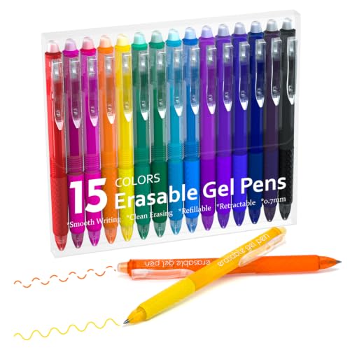 Erasable Gel Pens (15 Count)