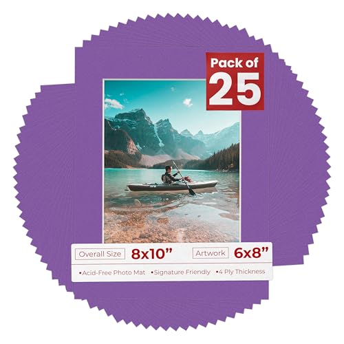 6x8 Mat for 8x10 Frame (25 Count)