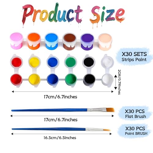 420 PCS Mini Acrylic Paint Set (30 Count)