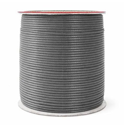 2mm Traffic Gray Waxed Cord