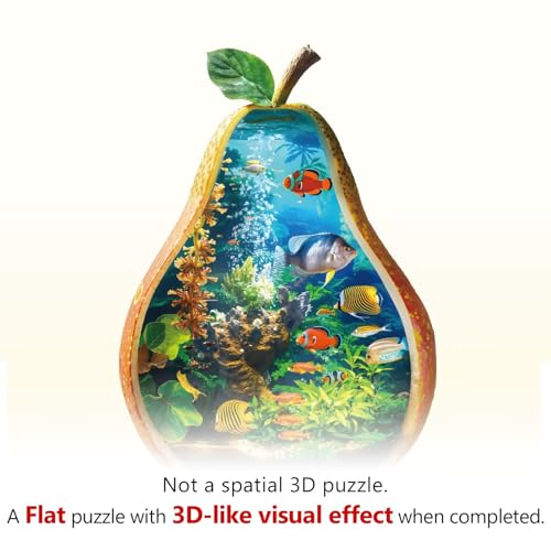 Ocean Inside Puzzles Adults Gifts Wooden 180 Pieces 14.1 * 9.7in