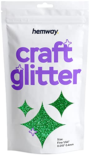 Craft Glitter Emerald Green 100g Fine Glitter (3.5 Ounce)