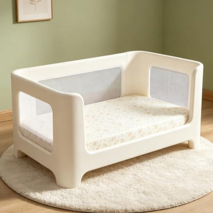 Organic Pack and Play Sheets Fitted 38”x26” 100% Muslin Cotton (2 Count)
