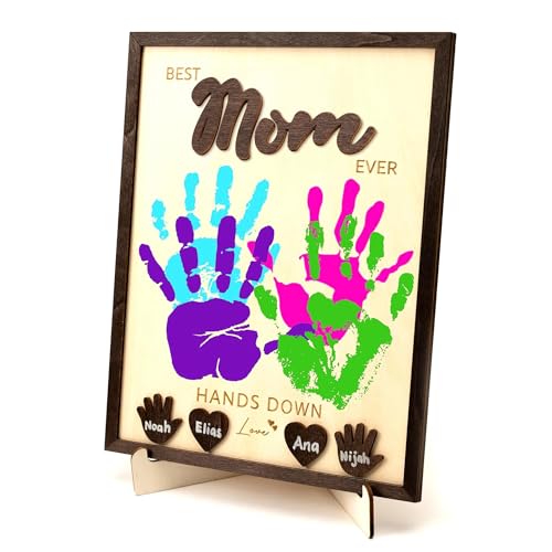 Personalized Best Mom Ever Handprint Gifts