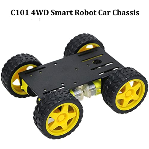 Professional 4WD Robot Smart Car Chassis Kit C101 with Speed Encoder TT Motor