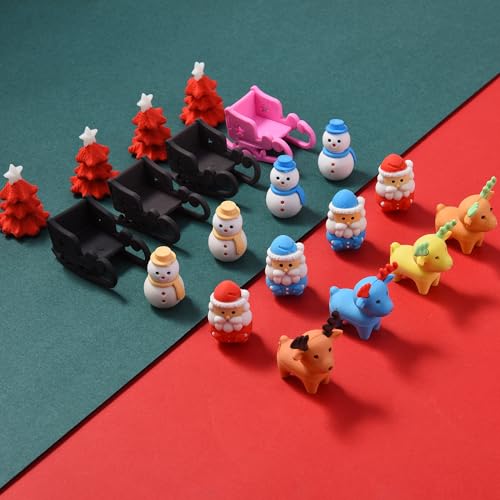 24Pcs Christmas Erasers for Kids Bulk (24 Count)