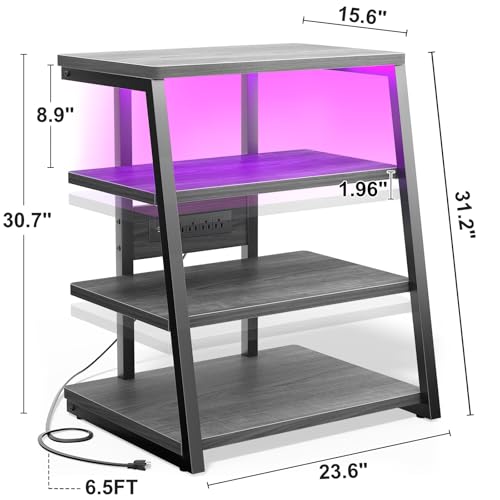 AV Media Stand with Outlets