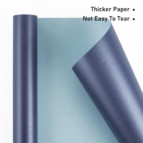 Dark Blue Matte Wrapping Paper (3 Count)
