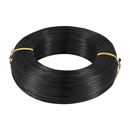 984 Feet 0.8mm Black Aluminum Wire Bendable Metal Craft Wire String for Beading Sculpting Jewelry Making (984 Foot)