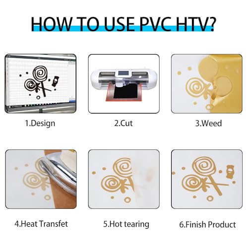 Heat Transfer Vinyl Golden HTV Rolls