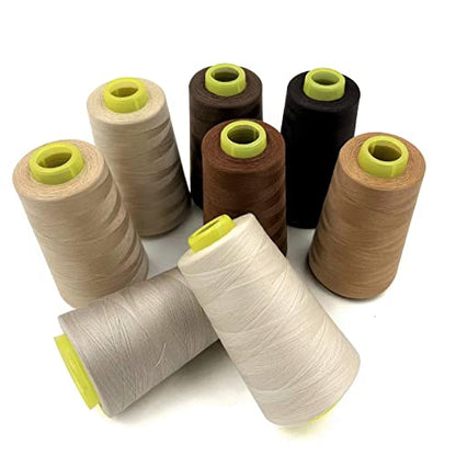 8 Cones of 3000 Yards Each Spool Thread for All Purpose Sewing (8 Count)