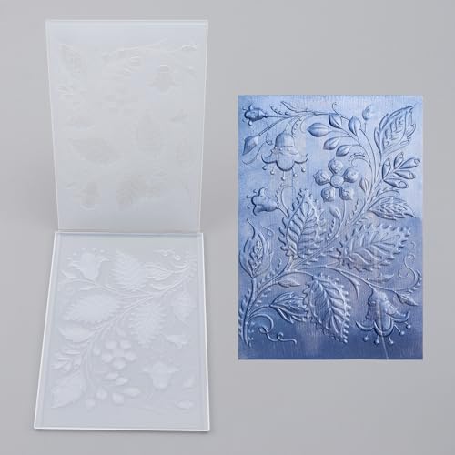 3D Morning Glory Embossing Folders for Card Making