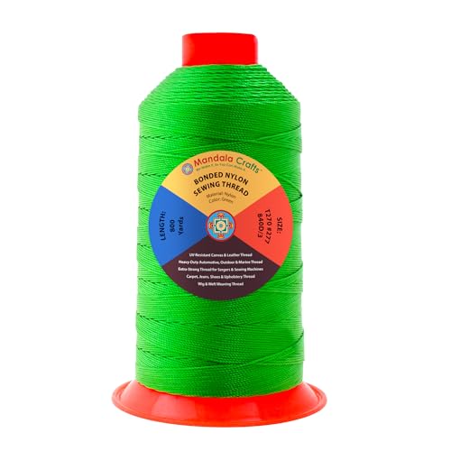 Size 277 840D T270 Green Bonded Nylon Thread