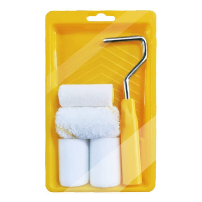 Mini Foam Paint Roller Painting Decorating Touch Up Trim Kit 2 inch Small Paint Roller Tray Set with High