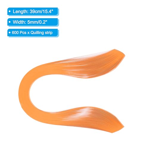 Quilling Strips Paper 600pcs 5mm 39cm Origami Paper Quilling Kits for Art DIY Hand Craft Christmas