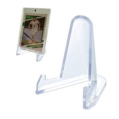 36 PCS Acrylic Display Holder Clear Display Easel Stands for Coins Capsules Phone Medals Stones Cards (36 Count)