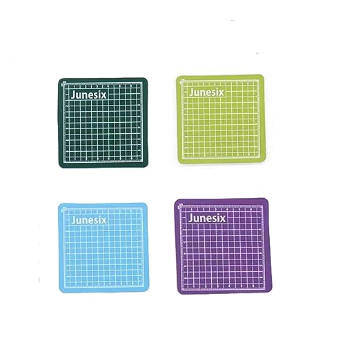 4Pieces Mini Cutting Pad Self Healing Craft Mat Small Sewing Cutting Mat Non (4 Count)