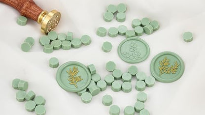 360Pcs Sage Green Sealing Wax Beads (360 Count)