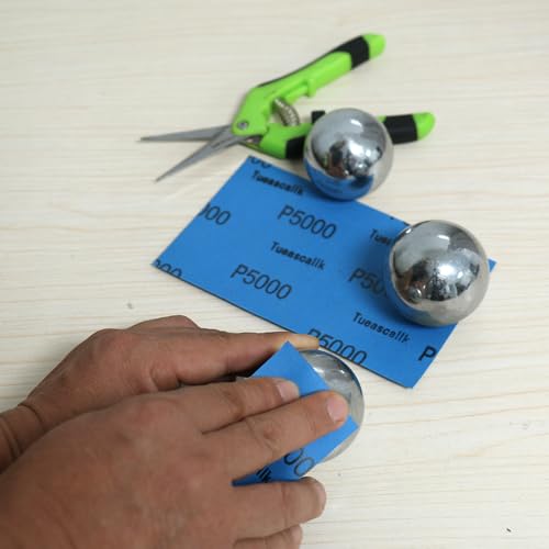 20Pcs 9 x 3.6 Inchs 5000 Grit Wet and Dry Handmade Universal Sanding Sheets (20 Count)