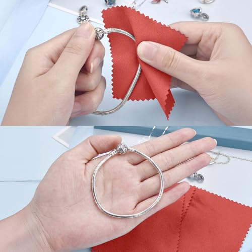 Silver Polishing Cleaning Cloth for Sterling Silver (50 Count)