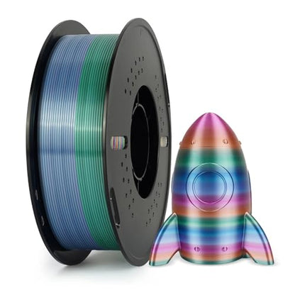 4KG lot Silk PLA Filament Rainbow Pla 1.75mm 3D Printing Material for 3D Printers 3D Pens 1KG No Bubble