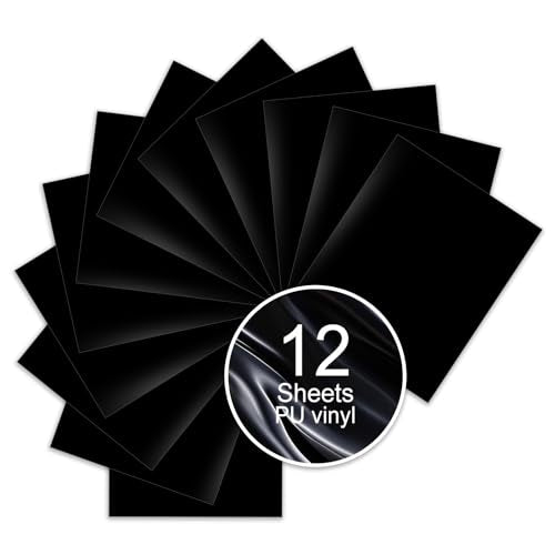 Black PU Heat Transfer Vinyl (12 Count)