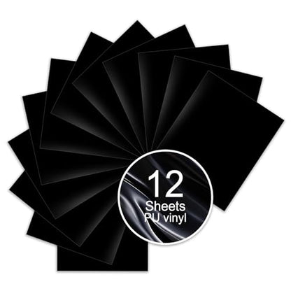 Black PU Heat Transfer Vinyl (12 Count)