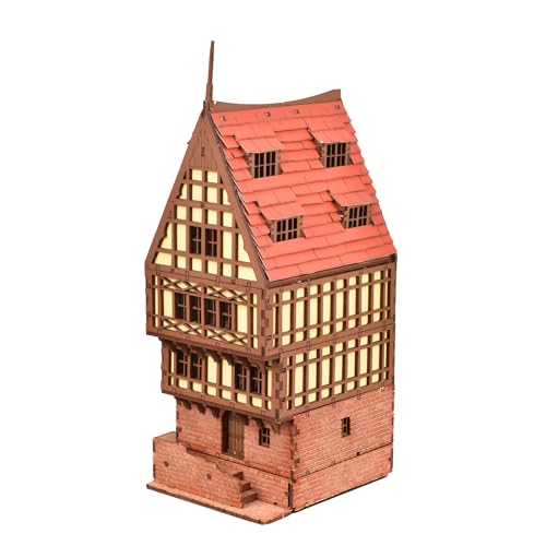 Brick Rowhouse DIY Wooden Building Kit for Teens and Adults