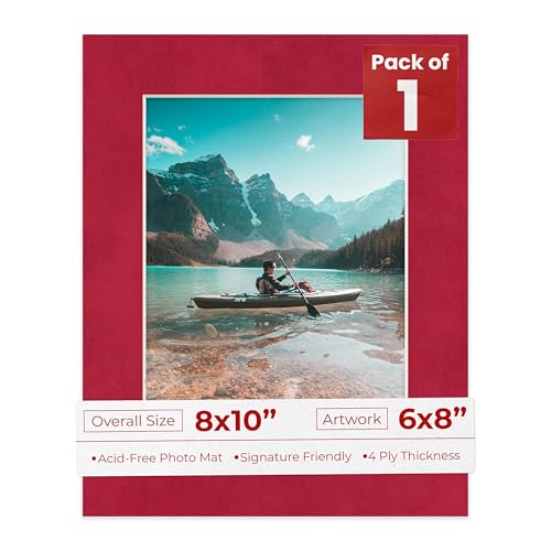 8x10 Mat Bevel Cut for 6x8 Photos