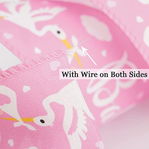 Pink Baby Ribbon for Baby Shower (30 Foot)