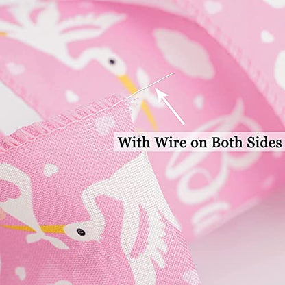 Pink Baby Ribbon for Baby Shower (30 Foot)