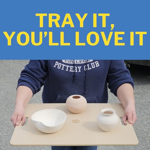 Portable Clay Wedging Board with Two Built