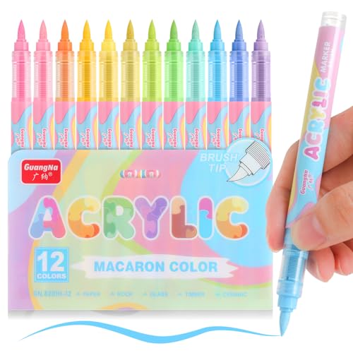 Acrylic Paint Markers 12 Colors (12 Count)