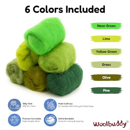 Wool Roving Kit for Needle Felting