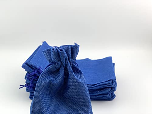 Pack of 25 Burlap Gift Bags with Drawstring Linen Jewelry Pouches Wedding Hessian Jute Bags for Birthday and Treat Pouches Party Wedding Favors Gift