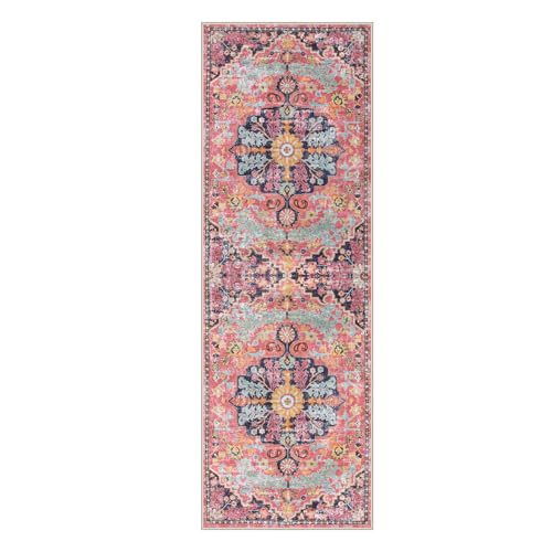 Reine Bohemian Floral Medallion Runner Rug