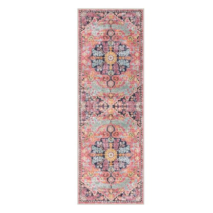 Reine Bohemian Floral Medallion Runner Rug