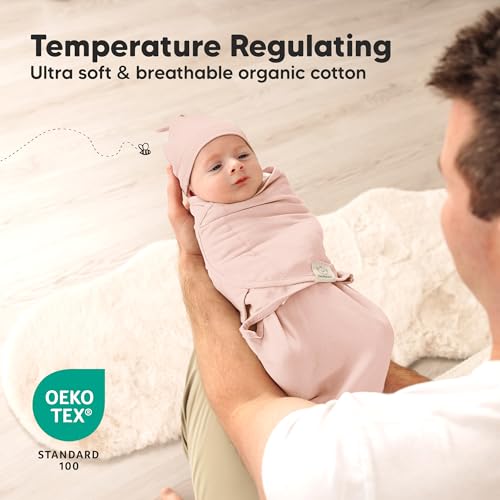 3pk Organic Swaddles for Newborns Girls