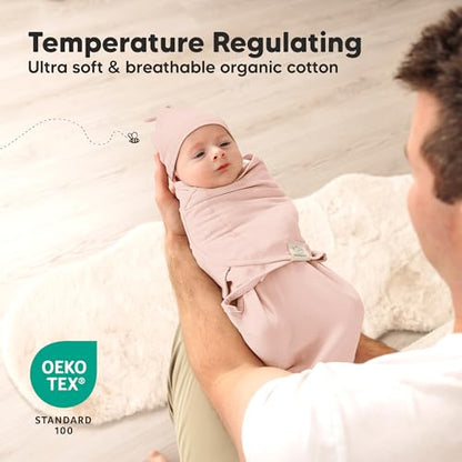 3pk Organic Swaddles for Newborns Girls