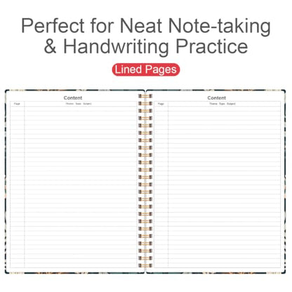 Lined Spiral Journal Notebook for Women & Men