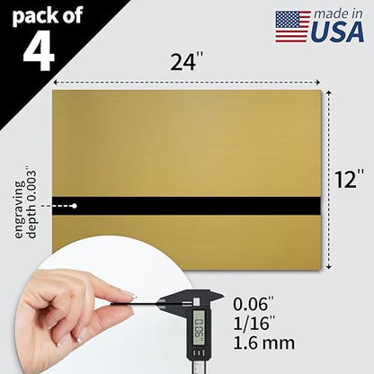 Metallic Looking Acrylic Sheet (4 Count)