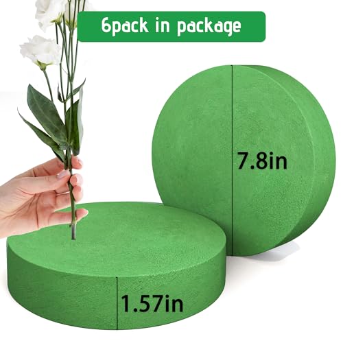 6Pcs Floral Foam Round Blocks