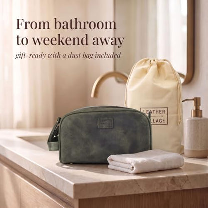 Leather Toiletry Bag for Men