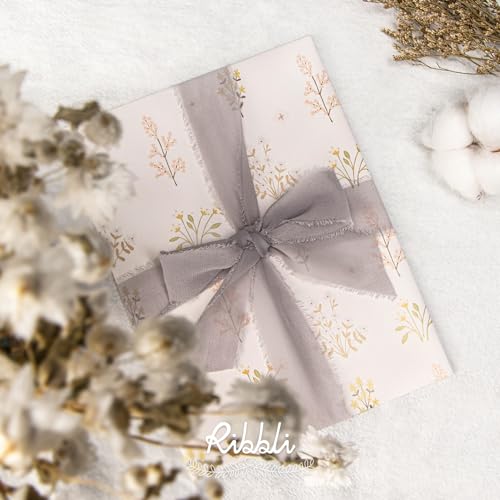 Light Grey Chiffon Ribbon 1 (60 Foot)