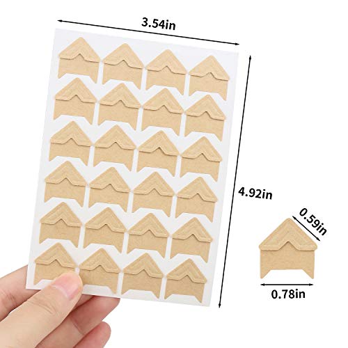 12 Sheets Photo Corner Stickers