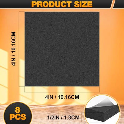 8 PCS Adhesive Foam Padding Sheets Closed Cell Self Adhesive Sticky Foam Pads (8 Count)