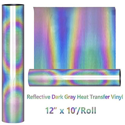 Reflective Rainbow HTV Roll (10 Foot)