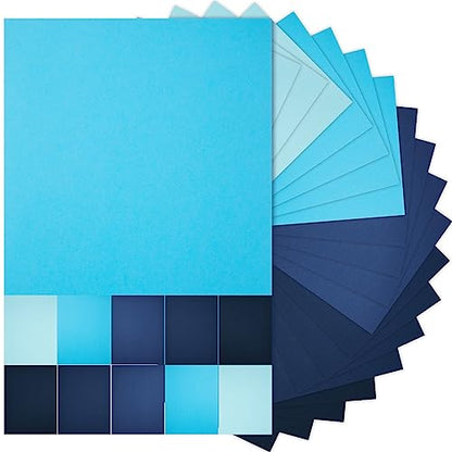 100 Sheets 5 Shades Cardstock Paper (100 Count)