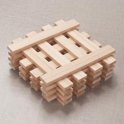 Wood Strips Slats Wooden Dowels for Crafts 1 (30 Count)